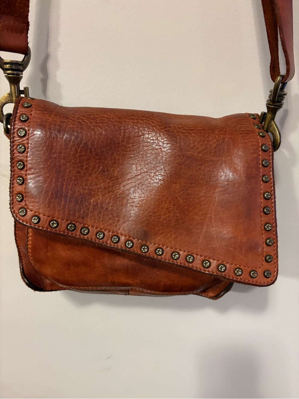 SPAGHETTI WESTERN GENUINE LEATHER CROSSBODY WITH DUSTBAG